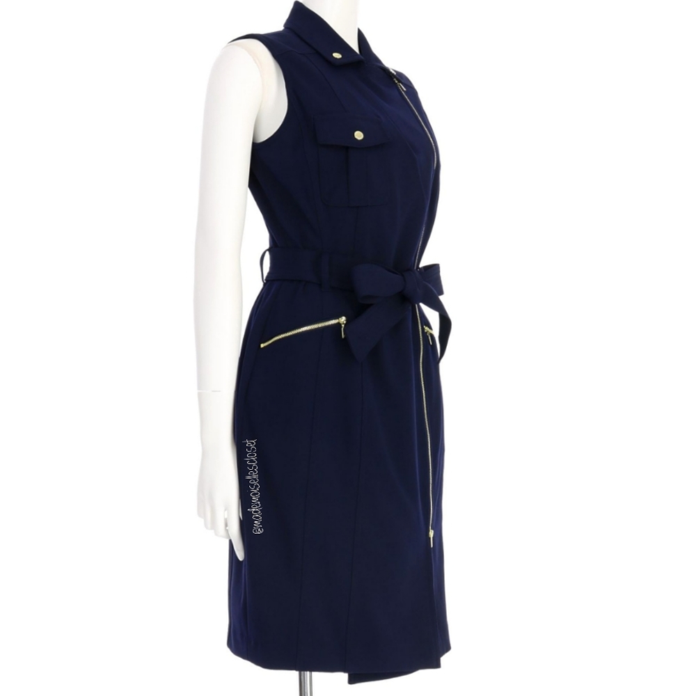 Blue Calvin Klein Dress Sz 10P - Picture 2 of 4